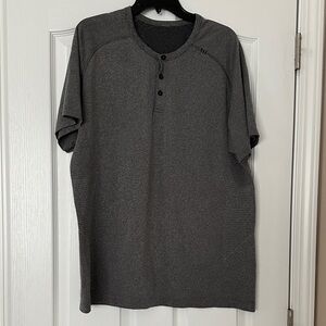 lululemon athletica Charcoal Henley Shirt
